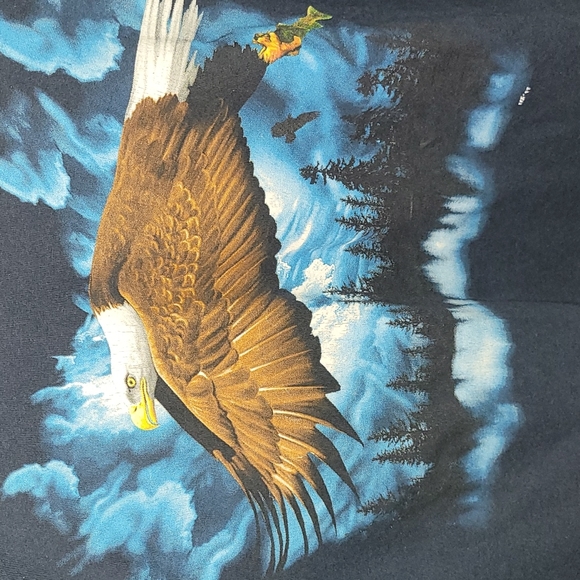 Vintage. 1991. Made in USA. Bald Eagle. Single stitch. Trees of Mystery. - Picture 4 of 7